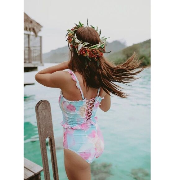 Rad Swim Betsy Smocked Tankini Set Size XS - Picture 3 of 12